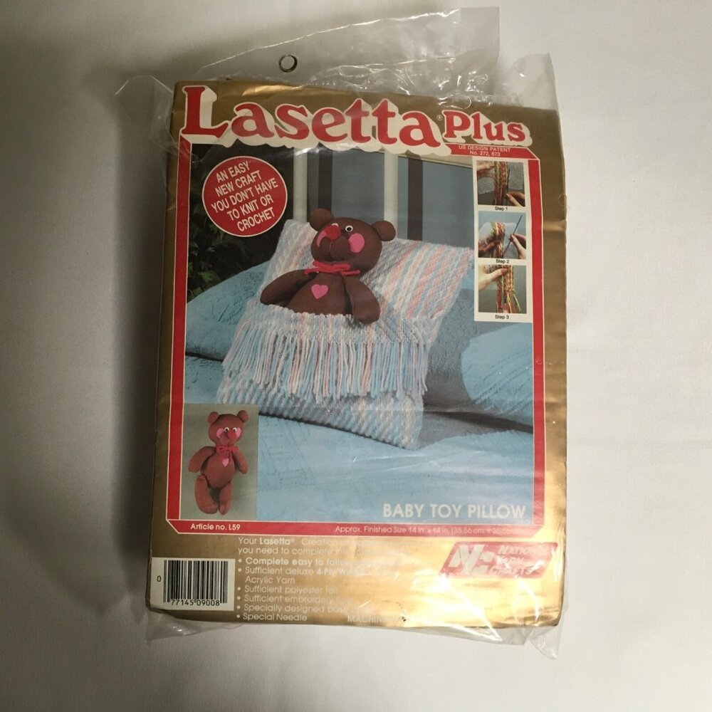 Lasetta Plus Baby Toy Pillow Kit L59 Teddy Bear Pillow Teddy Bear